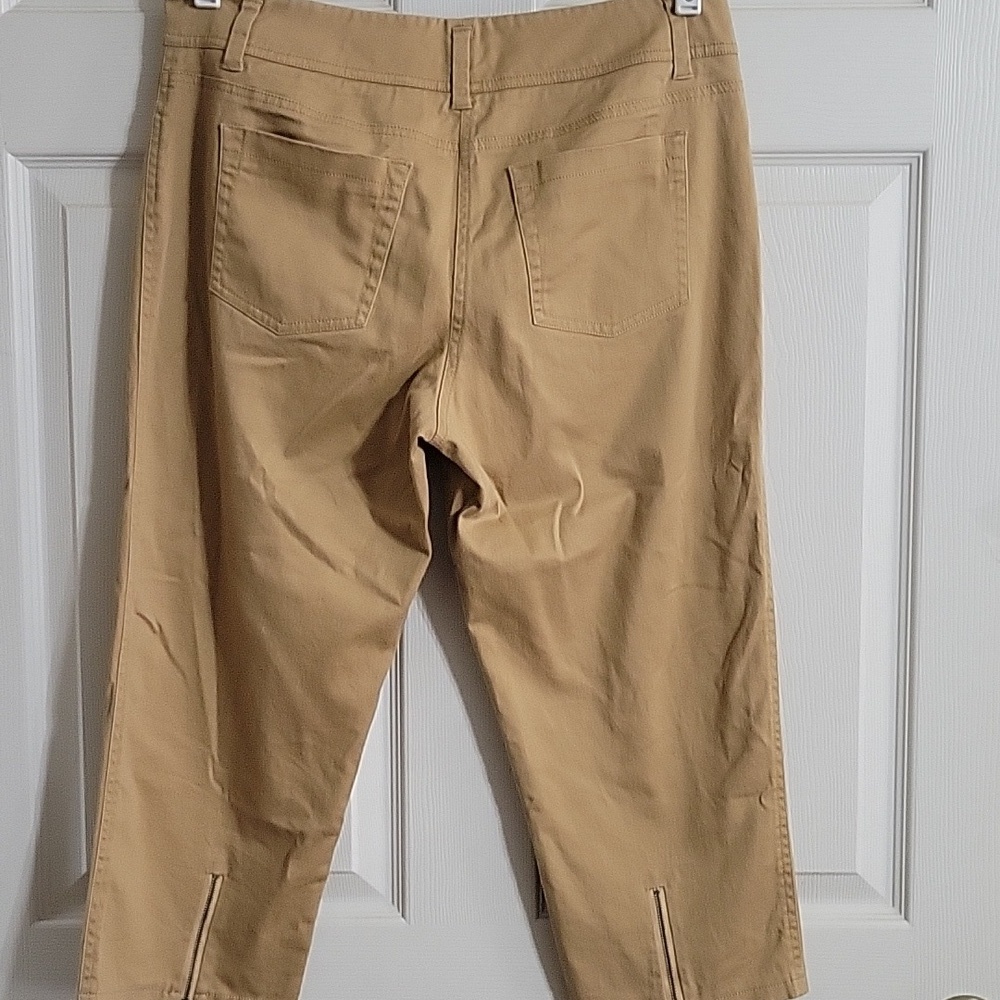 J.Crew City Fit Tan Capri Pants Women’s Size 10 Stretch Work Travel Casual NWOT - Picture 5 of 10